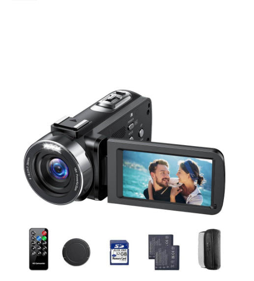 ES: AC13BAXXXX, Cámara de vídeo 4K 42MP Videocámara 18X Digital Zoom Cámara Vlog, 3" 270° giratoria Pantalla Vlogging Cámara para Youtube, Camcorder Video Camera con Tarjeta SD de 32 GB, Remoto, 2 baterías