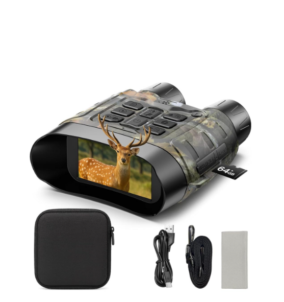 US: NV03XAXXXX, Night Vision Goggles, Full Color Night Vision, 112 MP + 4K UHD, 18X Zoom, 5000mAh Battery, 64GB Card Included, 1968ft Viewing Range