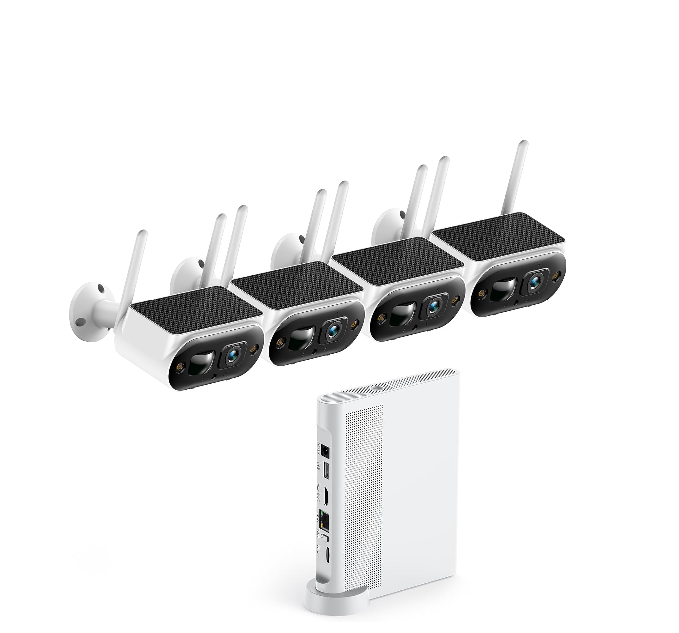 US: SC51XBHAUS, Solar Security Cameras Wireless Outdoor, 2K Home Security Camera System, Quick Installation, No Subscription, PIR Smart Detection, 10CH Expandable NVR for Surveillance, 5G & 2.4G WiFi