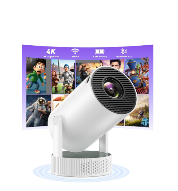 US:PR09, Mini WiFi Projector with Bluetooth, Full HD 4K Support