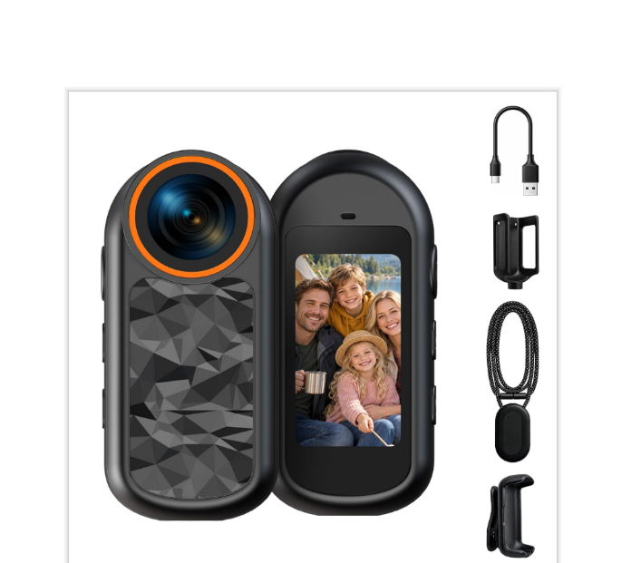 US: AC61XXXXXX, POV Mini Body Camera with Stabilization, Wearable Action Camera