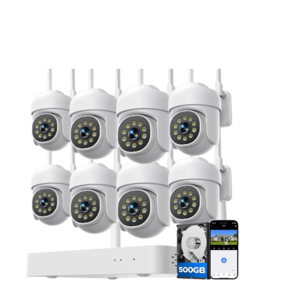US: SC53-US, Wireless Security Camera System,8 Outdoor Cameras, Human Tracking,Expandable 8 to 16CH 4K NVR Kit,2-Way Audio, 100ft Night Vision | 24/7 Record for Home,...