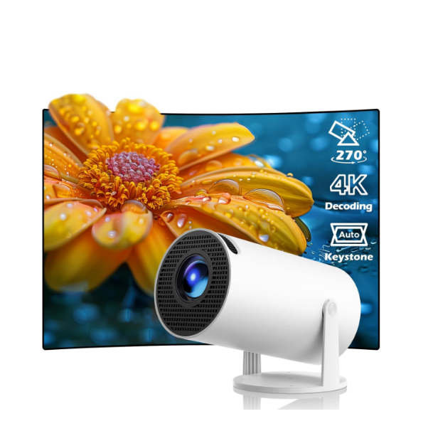 FR: PR06, Videoprojecteur 4K, Mini Projecteur Video Android 11 WiFi 6 BT5.0, Retroprojecteur Portable 1080P HD Correction Auto du Trapèze Vertical Compatible avec TV Stick/HDMI/USB/PS5