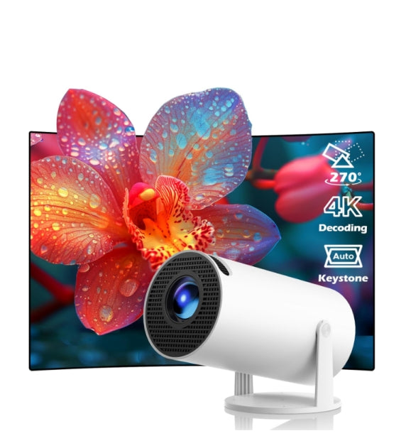 FR: PR06, Projecteur Video 4K - Videoprojecteur Portable Android 11 WiFi 6 BT 5.0, Mini Projecteur 1080P FHD Correction Automatique du Trapèze Vertical 270° Rotation Supporté pour Téléphone/HDMI/USB/PS5