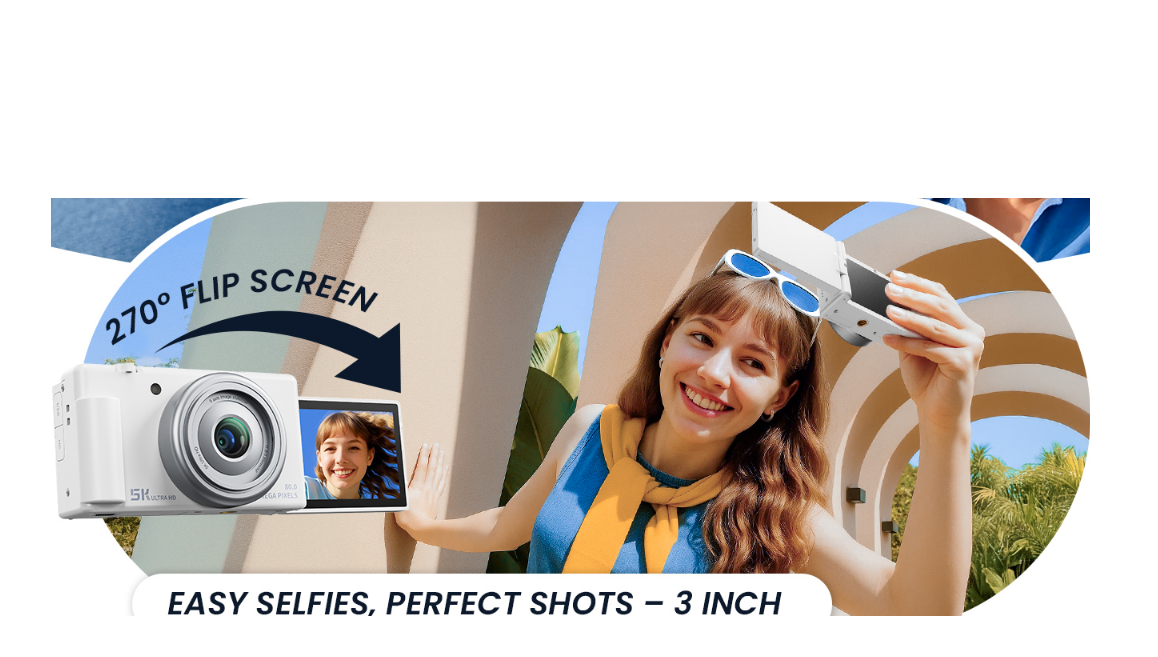 US: AC18X, digital camera with flip screen