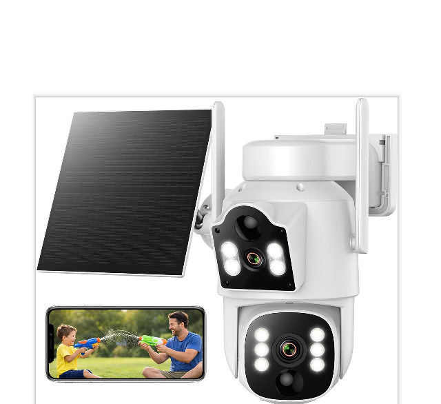 FR: TC39XCXXEU,VOOPEAK Caméra de Surveillance Solaire 4G LTE extérieure avec Carte SIM intégrée, caméra PTZ sans Fil à Batterie 2K HD 3MP sans WiFi, Rotation 355° Horizontale et 90° Verticale
