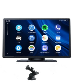 CA: RC07DC, 9'' Wireless Carplay Screen for Car, Portable Carplay Screen with Backup Camera