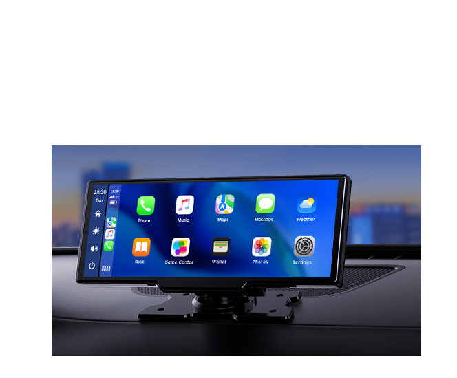 ES: B0DD3KZ2M7,9,26 Pulgadas Pantalla Carplay Coche con 2,5 K Cámara de Salpicadero de Coche, 1080P Cámara Trasera, A-pple Carplay Inalambrico Android Auto, Mirror Link, Navegación, G00gle, Siri, FM, AUX