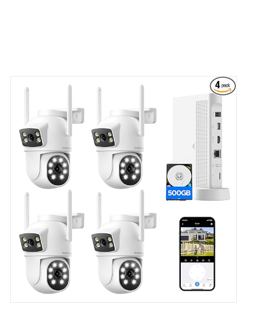 US: SC48-YTHQ-628-SHILIU, Security Cameras Wireless Outdoor with 2K Dual Lens