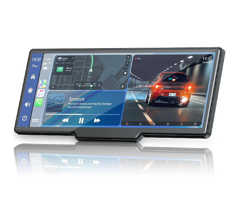 US: RC06DA, 9.26" Wireless Carplay Screen with Android Auto Cast 2.5K Recording Cam, 1080P Backup Camera, Bluetooth, GPS,5G WiFi, AirPlay, AUX/FM