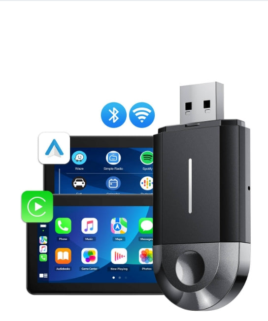 DE: RC20XXXXXX-T, 2-in-1 Wireless CarPlay Adapter, Klein Carplay&Android Auto Wireless Adapter