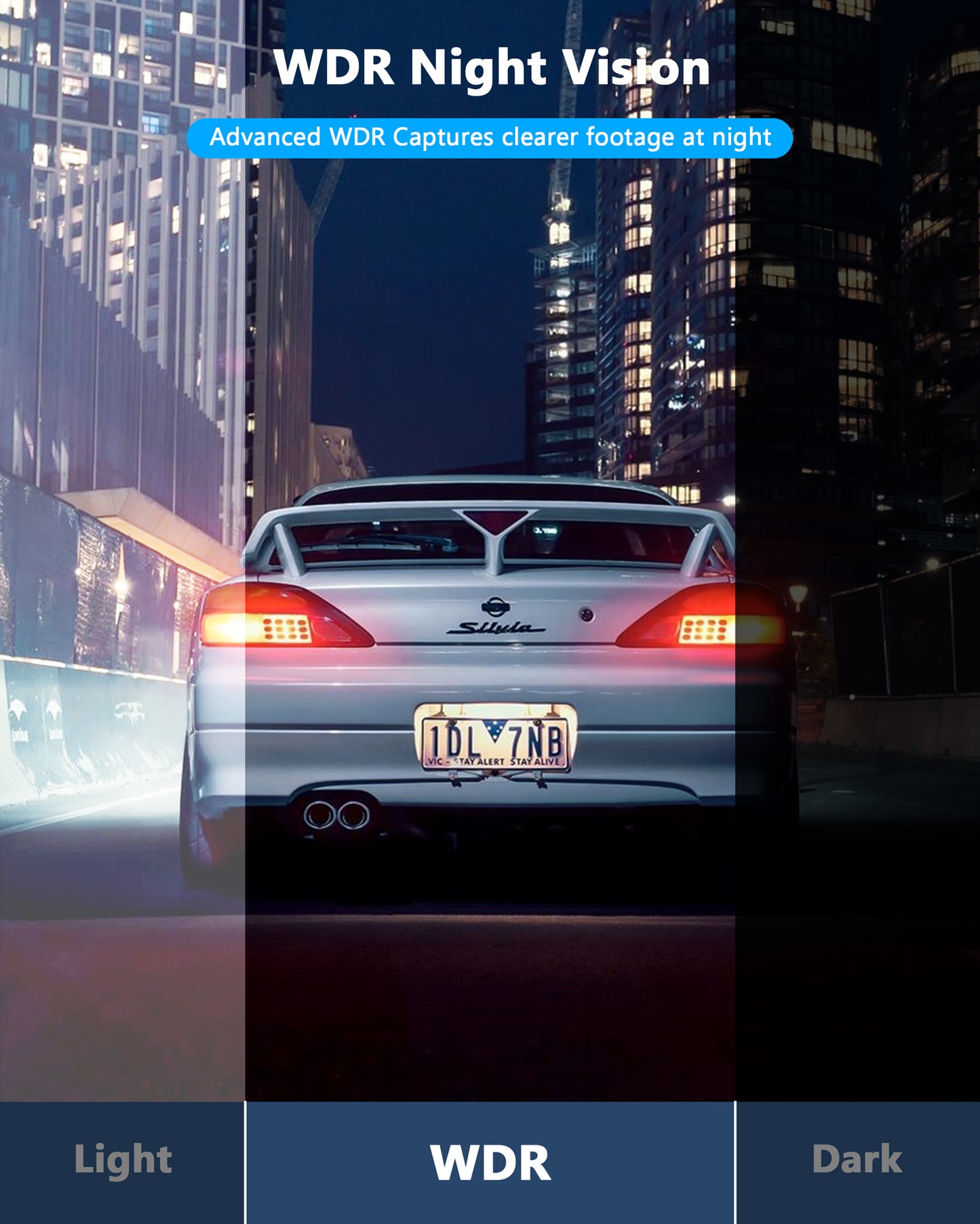 TOGUARD Dash Cam Front and Rear 1080P Full HD Car Camera,2.45 inch Dash Camera with 64GB SD Card, Super Night Vision, Parking Mode, G-Sensor, Loop Recording, WDR