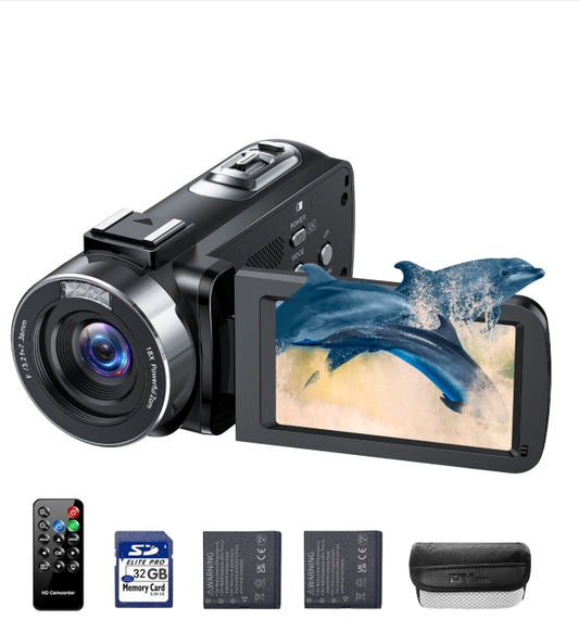 US: [Only for Walmart] AC13BXXXXX, AC13 4K 30FPS Video Camera 42MP Photo 3” 270° Screen Digital Camcorder for Vlogging Youtube