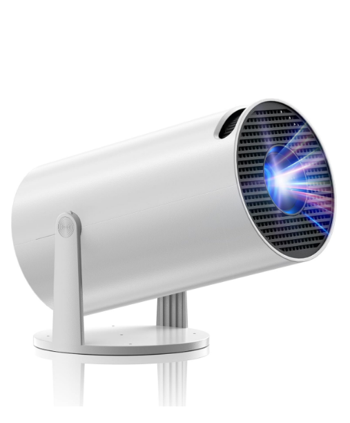 DE: PR06,Beamer Unterstützt 4K, Projektor Heimkino mit WLAN und Bluetooth, 270° Drehung, Automatische Vertikale Trapezkorrektur, Kompatibel mit iPhone/TV Stick/HDMI/USB