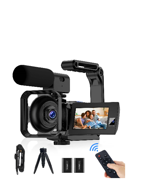US: [Only for Walmart] AC09, AC09 5K 25FPS Video Camera 56MP Photo Dual Lens 3”Touch Screen Digital Camcorder