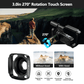 Campark AC12 5K 25FPS Video Camera 56MP Photo 3”Touch Screen Digital Camcorder