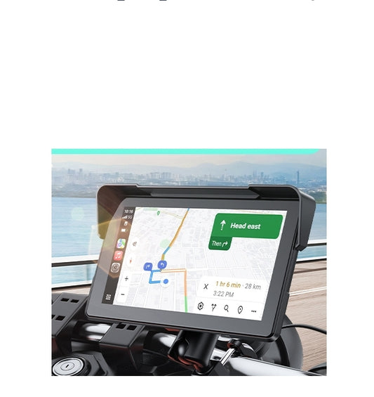 ES: RC19XXXCXX, Pantalla Carplay para Motocicleta 7pulg, CarPlay Inalámbrico y Android Auto para Motocicletas con IPx7 Impermeable Táctil Pantalla, Bluetooth Navegación GPS Siri/G00gle Asistente