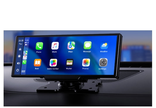 DE: RC06DAXAXX, 9.26 Zoll Carplay Display mit 2.5K Dashcam Auto Vorne,1080P Rückfahrkamera, Wireless A-pple Carplay Android Auto, Mirror Link, Navigation, G00gle,Siri, FM,AUX, Loop Recording, 64G SD-Karte