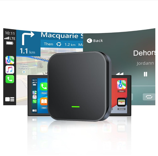 FR: RC10BXXXXX,  Adaptateur Carplay sans Fil pour Car Play et Android Auto, 5.8GHz Plug & Play et Stable. Connexion Automatique Rapide, Compatible Voitures dès 2016 avec Port USB-C/A iOS 10+/Android 10+