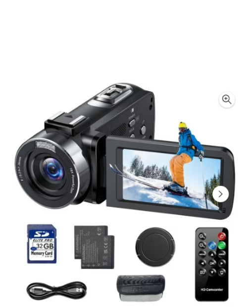 US: [Only for Walmart] AC13BXXXXX, 4K 30FPS Video Camera 42MP Photo 3” 270° Screen Digital Camcorder for Vlogging Youtube