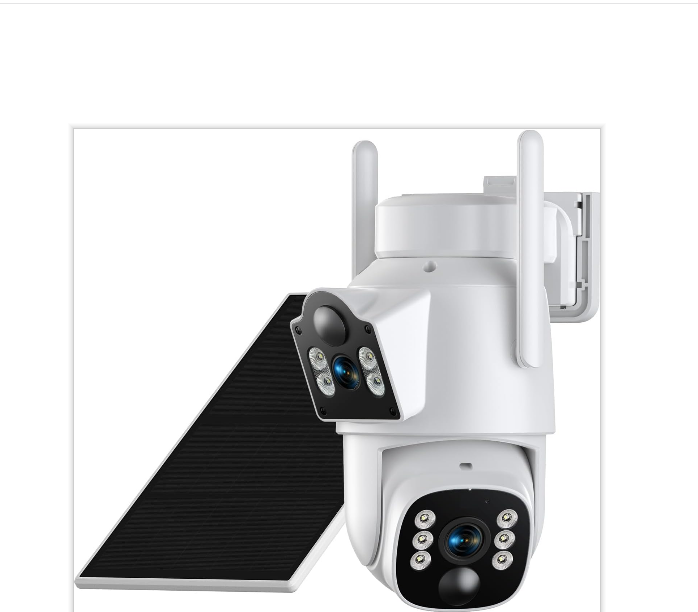 US: BC1123,Solar Security Cameras Wireless Outdoor, Dual-Lens Security Camera System, Multi-Angle Monitoring, 360°PTZ, 2K Color Night Vision,2-Way Audio, 0 Monthly Fee, 2.4 & 5GHz WiFi