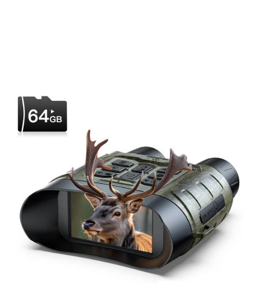 CA: NV01, Night Vision Goggles, 112 MP + 4K UHD, 12X Zoom, 5000mAh Battery, 64GB Card Included, 1300ft Viewing Range