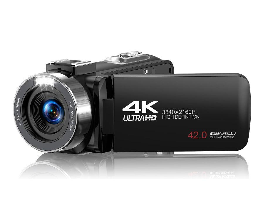 CA: AC13BAXXXX, Camcorder 4K for YouTube Video Recorder 42MP 18X Digital Zoom