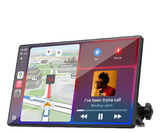 US: RC07DBXBXX,Carplay Screen for Car, 9'' Wireless CarPlay & Android Auto- Upgrade Portable Touchscreen with Bluetooth, Mirror Link, Voice Control, Hands-Free Calling,Plug & Play Car Play Screen