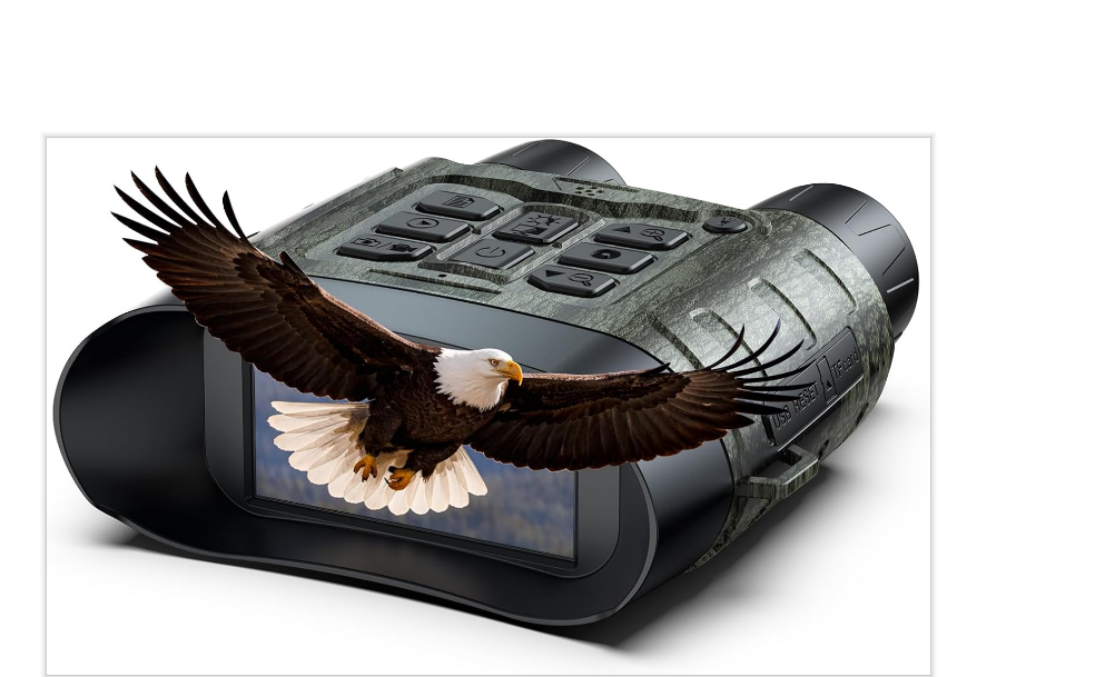 CA: NV01AAXXXX, Night Vision Goggles, Built-in WiFi 112 MP + 4K UHD, 12X Zoom, 5000mAh Battery, 32GB Card Included, 1500ft Viewing Range