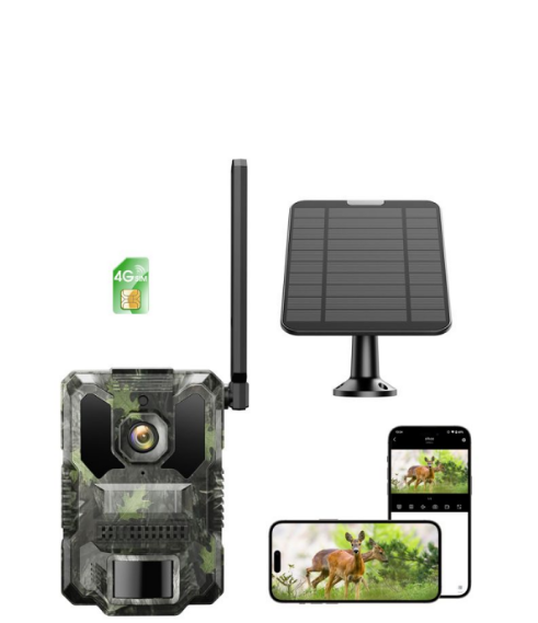 FR:[Only for cdiscount] TC36AXPXEU,Caméra de chasse solaire 4G 2.5K Vision Nocturne SIM/APP Alertes en temps réel