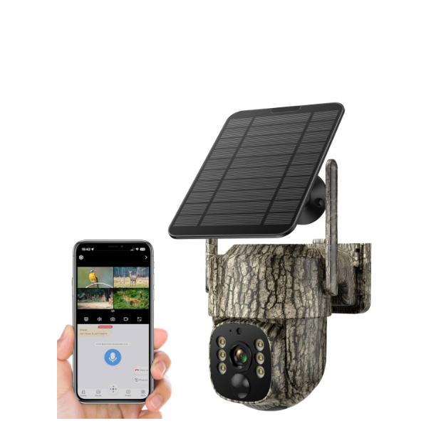 US: TC32B,4G LTE Trail Camera - 2.5K Cellular Game Camera with Solar Panel, Built-in SIM Card Hunting Camera with 360° View & Playback Night Vision Motion Detection Two-Way Audio Wildlife Cam