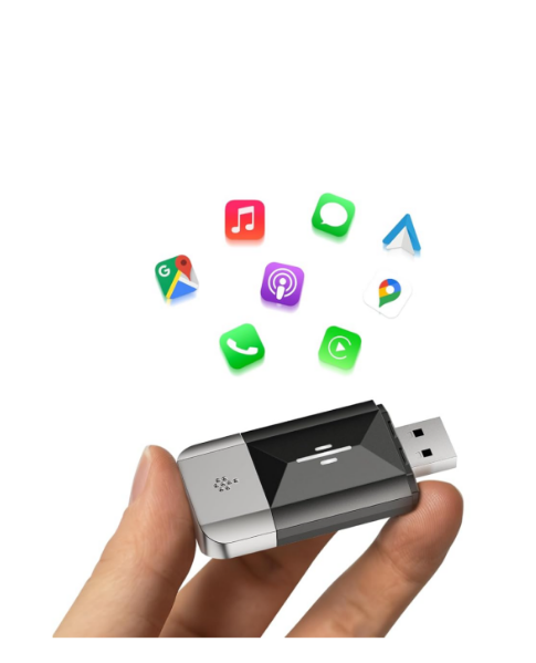 IT: RC22XXXXXX, Adattatore Carplay Wireless 2 in 1 per CarPlay & Android Auto 2026 Upgrade Aggiorna da Cablato a Wireless, Adattatore USB/Type-C Senza fili Plug & Play Compatibile con iOS 10+ e Android 11+