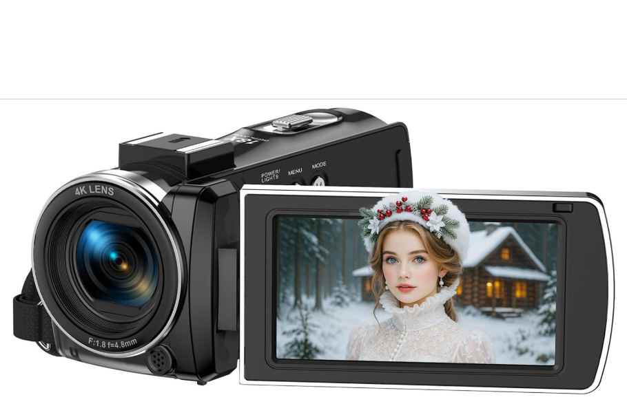 ES: AC22XAXXXX, Cámara de vídeo 4K 64MP 3" 270° giratoria Pantalla Videocámara