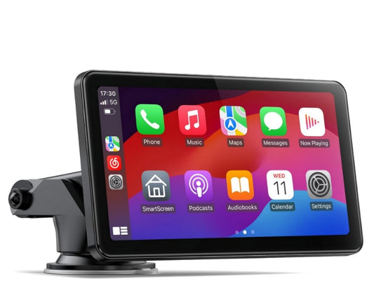 IT: RC08CXXAXX-T,7 Pollici Carplay Wireless Car Touch Screen e Android Auto, Radio per Auto Portatile con Bluetooth 5.0, Mirror Link, Assistente Vocale Siri / G00gle, Trasmettitore FM, AUX