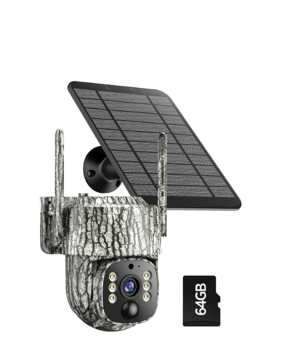 US: TC32A, 2.5K Cellular Trail Camera, Auto Tracking Solar Power, 360° View