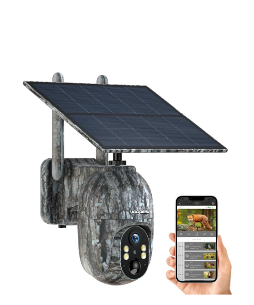 US: TC27,Cellular Trail Camera, 2.5K Trail Cameras Built-in SIM Card Live Streaming with Clear Night Vision, Pan 355° Tilt 90° Game Camera Solar Powered Motion Activated No WiFi Needed