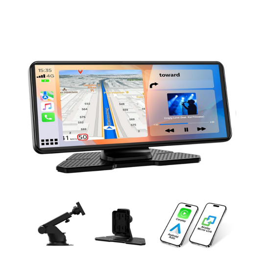 ES: RC09XXXAXX-T,CarPlay and Android Auto Wireless 6.86 Inch Portable Car Radio Touch Screen IPS Bluetooth Siri/Assistant G00gle