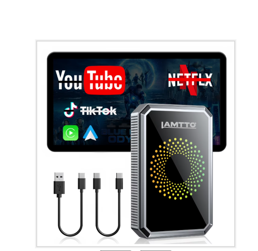 US:  [Only for Walmart] RC26AXLDXX, LAMTTO Wireless CarPlay & Android Auto AI Box, Built-in Gemini AI, Android System, Video App, HDMI OUT/OTG TYPE-C, Plug & Play for OEM Wired Cars