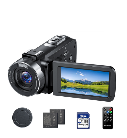 DE: AC13BAXXXX,Videokamera 4K Camcorder 42MP Vlogging Kamera für YouTube