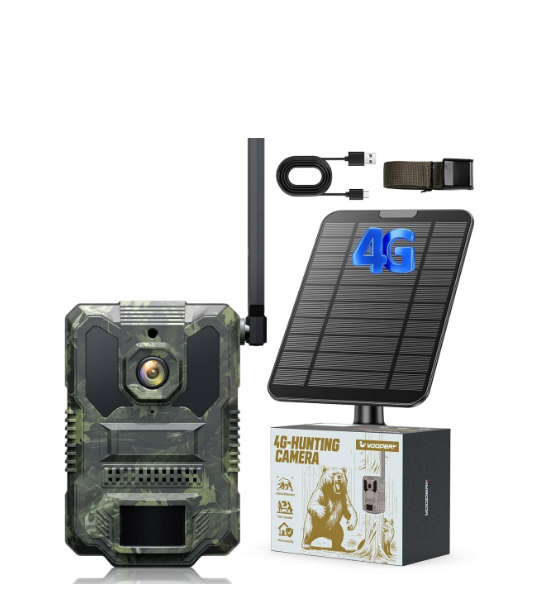 US: TC36AXPXUS,Cellular Trail Camera, 3rd Gen Solar Powered Game Cameras with Motion Activated, 2.5K Live Feed Built-in SIM Card, 0.1s Trigger Time