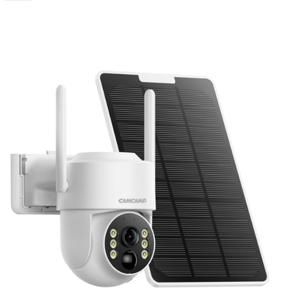 US: BC1027,Wireless Solar Security Camera Outdoor for Solar Powered Wireless Security Camera System, 2K PTZ, Color Night Vision, PIR Motion Detection, App Alert, 2-Way Talk, IP66 Waterproof