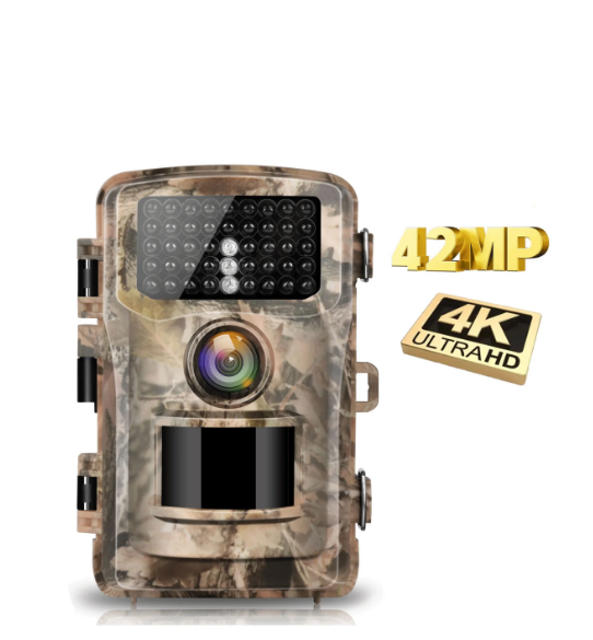 US: [Only for Walmart] T40A-R,Trail Camera 4K 42MP Game Deer Cameras with Night Vision 120° Angle Lens Infrared Sensors Motion Activated Waterproof 2.4" LCD Trail Cam for Hunting Wildlife Monitoring Home Security