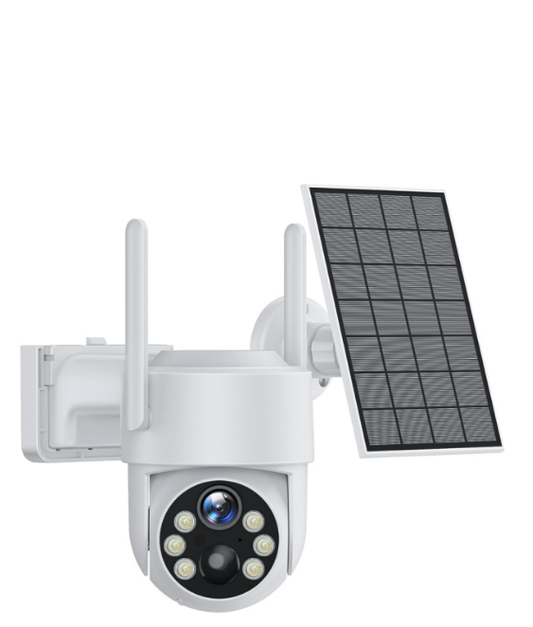 US: SC21XXXXX-T/BYLUS-HX, 4MP Solar Camera Outdoor Wireless, Solar-powered Security Cameras wifi, 355° Wide Angel Average PTZ Cam, APP Control panoramic, Pan/Tilt
