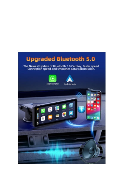 UK: RC09AXXXXX, Wireless Car Stereo for Apple Carplay Android Auto with 1080p Backup Camera,Portable 6.86" Car Play Screen Map Navigation Hands-free Calling MirrorLink/Siri/FM/AUX
