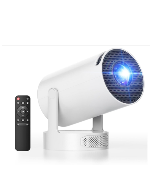 DE: PR08XXXEU,Mini Beamer mit Lautsprecher, Projector unterstützen 1080P 4K, Auto Keystone WiFi6 Tragbarer Beamers Projector, Bluetooth 5.0 220° Rotation Smart Beamers, Kurzdistanz Beamer für Heimkino Outdoor Handy
