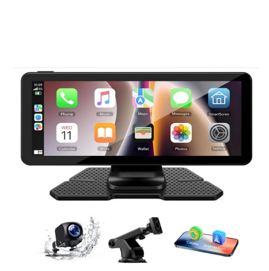 DE: RC09AXXXXX,Wireless Carplay Car Stereo & Android Auto, Portable 6.86" Touch Screen Car Play Screen with 1080P Backup Camera, Car Radio with Map Navigation Mirror Link/Siri/FM/Bluetooth 5.0