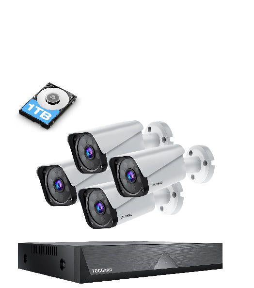 US: [Only for Walmart] W204,   W204 8CH CCTV Security Camera System Outdoor with 1TB Hard Drive 4pcs Wired 1080P Bullet Surveillance Cameras