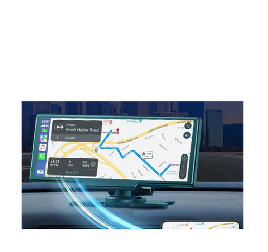 DE: RC06DAXAXX, 9.26 Zoll Carplay Display mit 2.5K Dashcam Auto Vorne,1080P Rückfahrkamera, Wireless A-pple Carplay Android Auto, Mirror Link, Navigation, G00gle,Siri, FM,AUX, Loop Recording, 64G SD-Karte