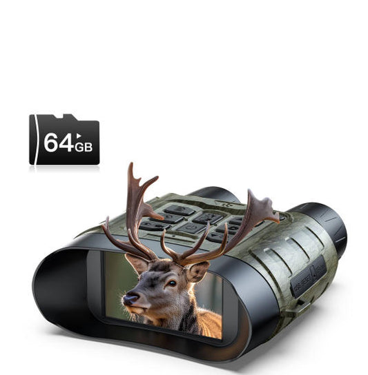 US: NV01XAGXXX, Night Vision Goggles, 112 MP + 4K UHD, 12X Zoom, 5000mAh Battery, 64GB Card Included, 1300ft Viewing Range