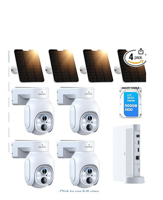 US: SC23C-US, Solar Camera Outdoor Wireless, 4MP Security Camera System for Home 4 cam